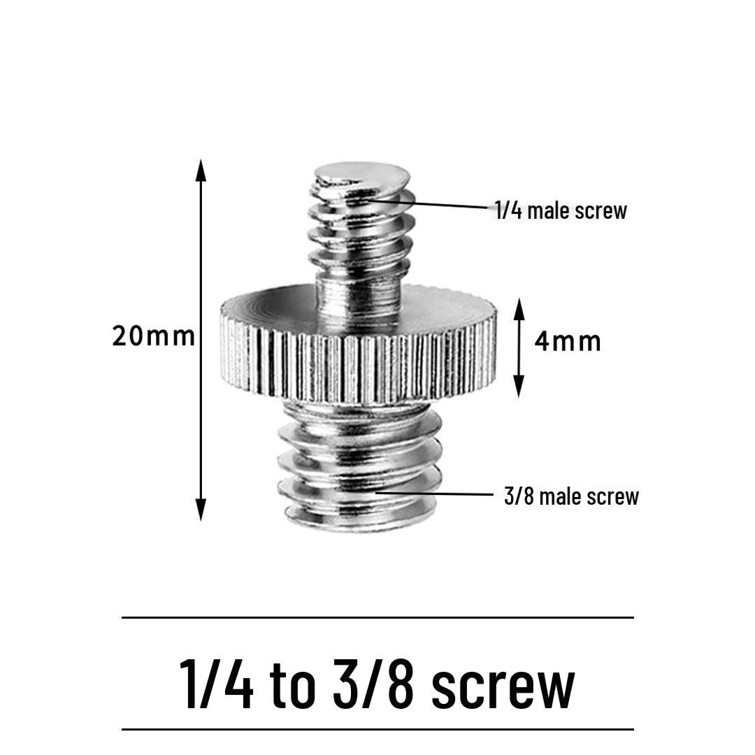 

1/4 Inch Thread Metal Extension Rod Tripod Adapter for Live Streaming and Phone Holder