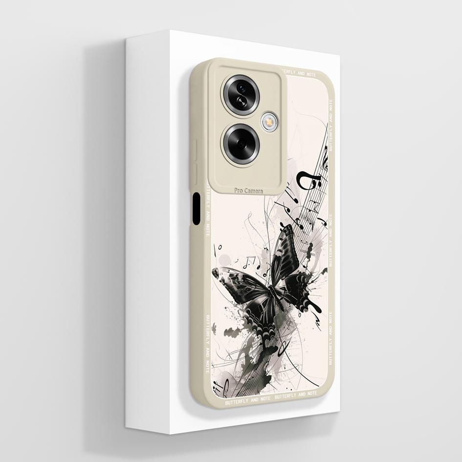 For OPPO A79 A77 A77s A78 A83 A91 A92 A93 A93s A94 A95 A96 4G 5G Phone Cases Lovely Panda Kitten Pattern Liquid Silicone Anti Slip Shell For OPPO Capa