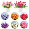Exquisite 9 Heads Artificial Carnation Bouquet For Realistic Home And Wedding Floral Decor