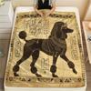 Ancient Egyptian Mural Animal Print Flannel Blanket,High Quality Comfortable for All Seasons,Home Decor,Warmth and Comfort,Perfect for Christmas Gifts
