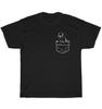 Black Pug In Pocket Dog Puppy Pet Animal Lover T-Shirt Unisex Funny Tee Gift NEW