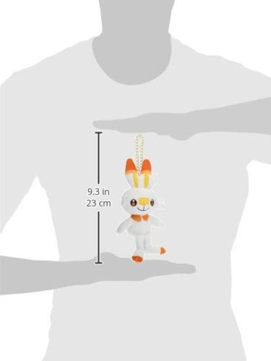 Sanei Boeki Pokemon ALL STAR COLLECTION Scorbunny W11 x x Plush Pokemon PM34 Mascot, D4.5 H17cm, Mascot,