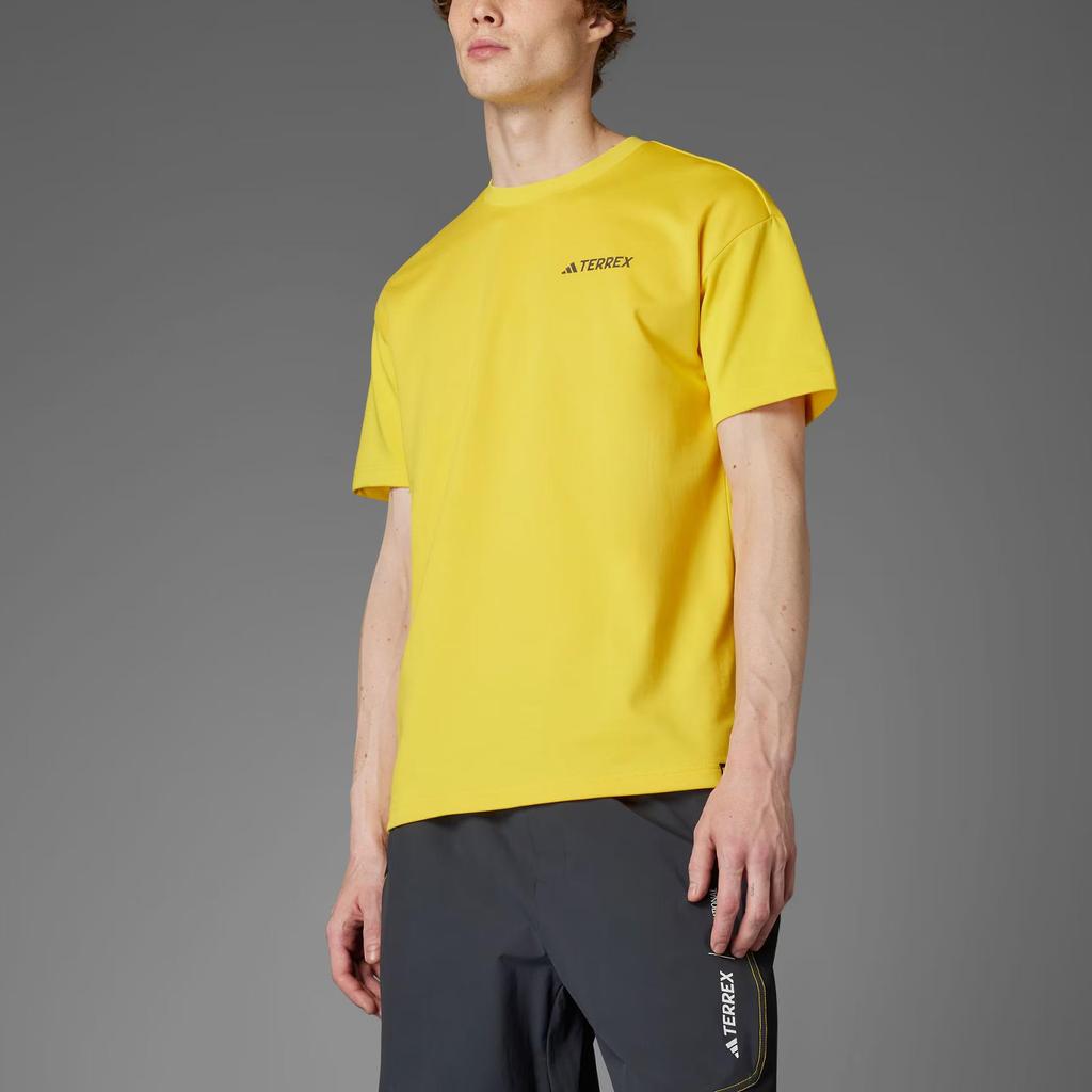 adidas X National Geographic T Shirt Unisex Yellow JD5955