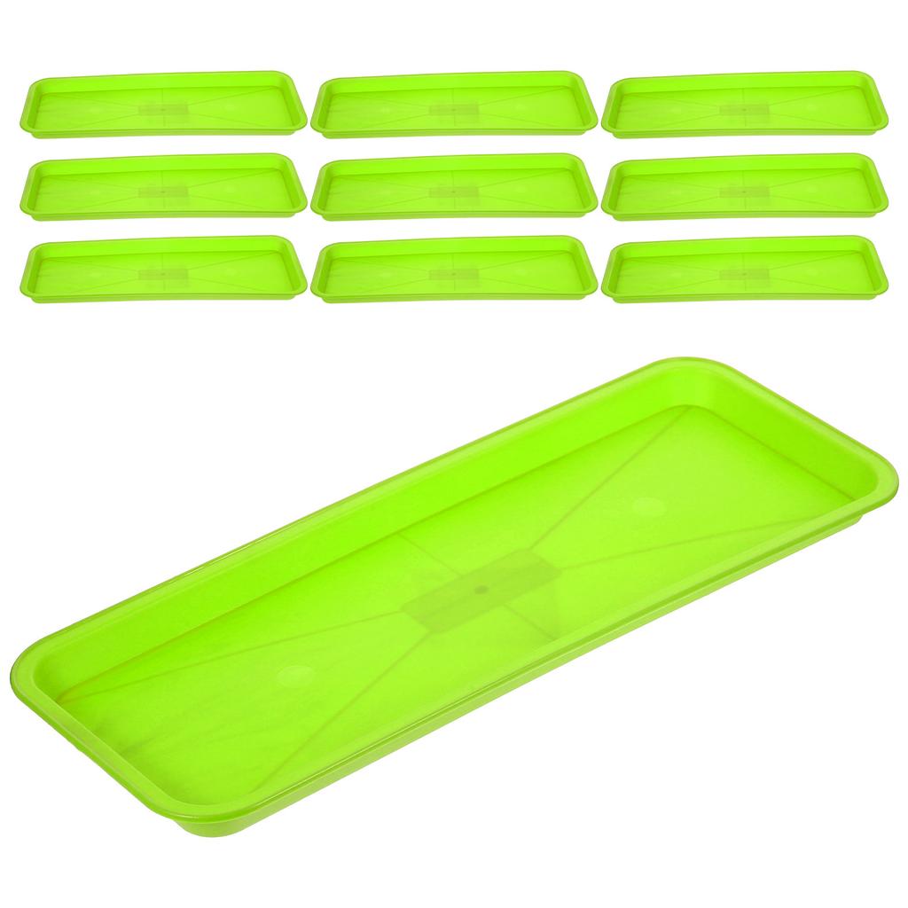 10 Pcs Plant Drip Tray Flower Pot Saucer Rectangular Water Planter Pots for Plants Bonsai Tree Trays Plate Saucers Nonporous