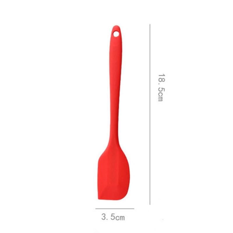Silicone Spoon Heat Resistant Kitchen Spatula Frying Pan Shovel Mixing Scraper Bakeware Utensil Handle Scraper Cookware Tool