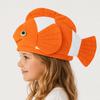 Creative Cartoon Fish Hat Funny Halloween Headgear Fish Head Cover  Role Playing