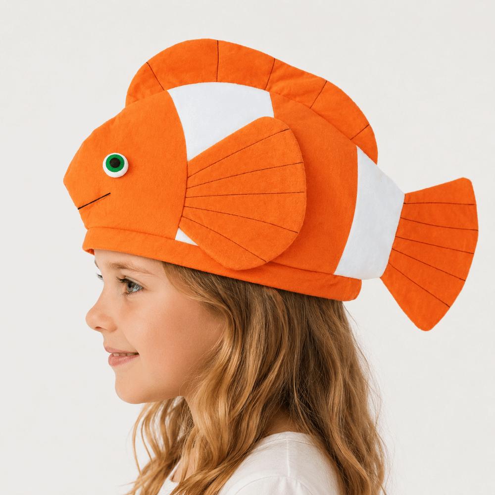 Creative Cartoon Fish Hat Funny Halloween Headgear Fish Head Cover Role Playing