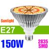150W E27 LED Pflanzenwachstumslampe Vollspektrum E14 Gemüsekeimlinge Blühende Fruchtbildung Kultivierung Hydroponik Wachstumsleuchte