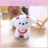 Scarf Dog Plush Toy Keychain Backpack Charm Stuffed With Pp Cotton Gift Kids For
