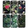 Monstera Blüte Tropische Grüne Blätter Handyhülle Cover für iPhone 17 Air 16 15 14 13 11 12 Pro Max PlusS Hülle