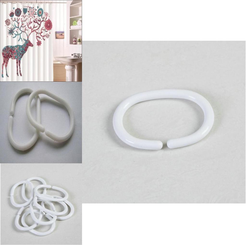 Santa Hat Pug Cat Bath Curtain Christmas Theme Pet Owners Home Decor Waterproof Polyester Design