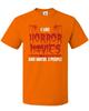 Design I Like Horror Movies And Maybe 3 People Unisex Tee Tshirt