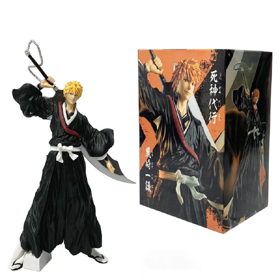 21cm Bleach Anime Figure Kurosaki Ichigo Action Figure Aizen Sousuke/Hitsugaya Toushirou Figurine PVC Model Collection Toy Gifts