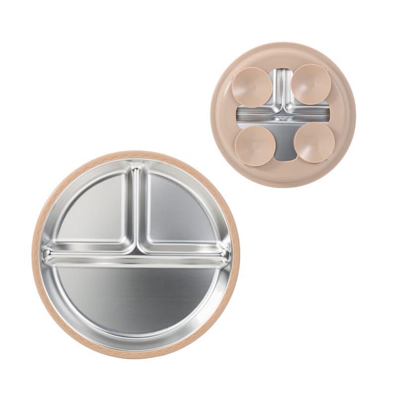 Stainless Steel Silicone Kids Dinner Plate