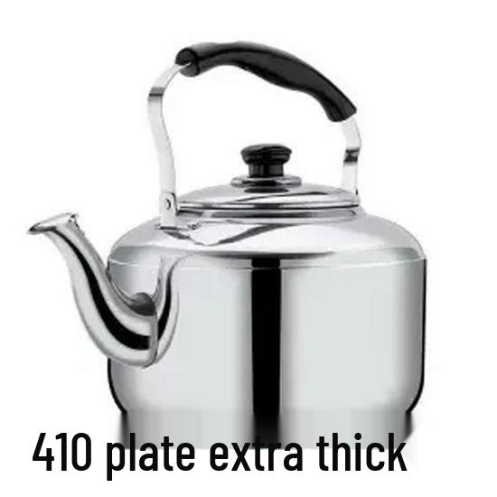 304 Stainless Steel Large Capacity Whistling Kettle for Gas, Open Flame & Induction Stoves.