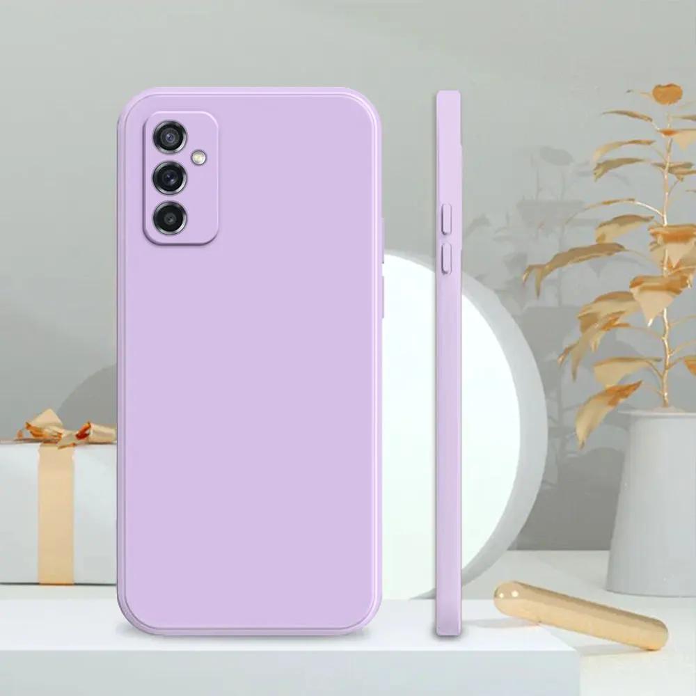 Etui do Samsung M52 A52 Do Samsung Galaxy M52 5G Coque Miękki Silikon Odporne na Wstrząsy Pokrowiec Galaxy A52 5G Kwadratowe Etui na Telefon Fundas