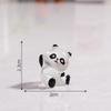 Luminous Panda Resin Ornament: Cute Micro Landscape Decor for Car Dashboard or Desktop