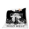 Blanket Western Cowboy Independence Day Blanket Lamb Fleece Crystal Fleece Blanket Four Seasons