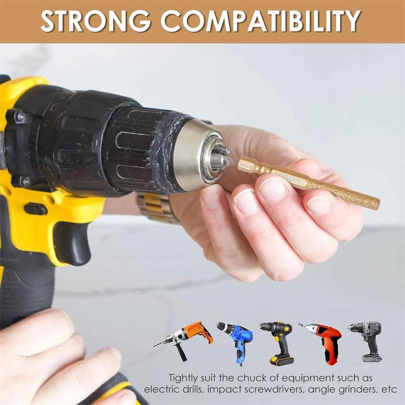 1/4" Hex Ceramic Tile Hole Drill Bit High Hardness Marble Glass 6 8 10 12 14 16mm Drill Bit GZW