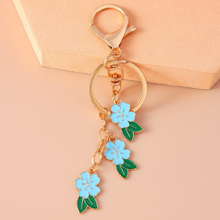 Stylish Cherries Blossom Key Holder Accessory Vibrant Cherries Blossom Keychain for a Touch of Femininity on Keys or Bags