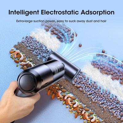 Vacuum Cleaner USB Charging Powerful Wireless Portable Cleaning Machine Car Vacuum Cleaner Small Car Household Vacuum Cleaner