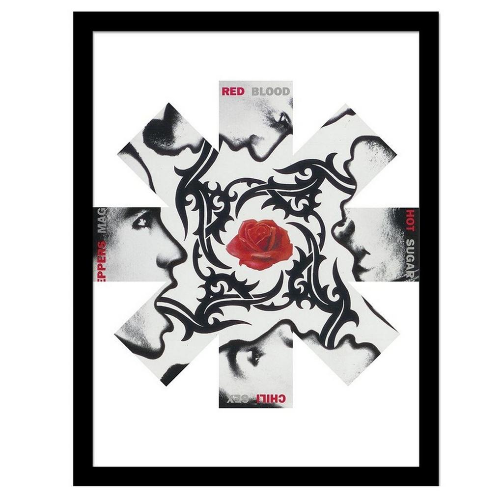 Red Hot Chili Peppers Rose Framed Poster