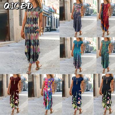 Vestidos Casuais Sem Mangas Gola Redonda de Verão e Primavera