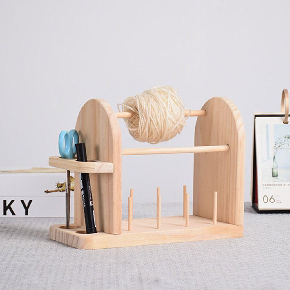 Dual Axis Yarn Ball Holder Rotating Weaving Wool Ball Winder Thread Spool Holder  Crafts Accessory
