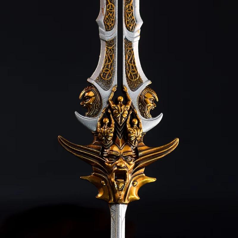Mini God of War 4 Katana Metal Kratos Athena Sword Blade Olympus Ghost Leviathan Chaos AXE Real Japanese Katana Sabre Anime Toy
