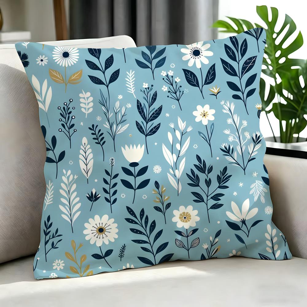 Art SScandinavian Floraled Cushion Cover Cushion Cover Set Pcs x x x Pillowcase Decorative Sofa Home Decor