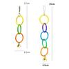 Plastic Bird Swing Toys Colorful Bird Exercise Play Toy Parrot Climbing Ring  Birdcage Accessories