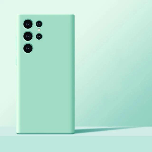 Nové vylepšené pouzdra na telefon z tekutého silikonu pro Samsung Galaxy S24 S23 S22 S21 S20 Ultra Plus A34 A54 5G pouzdro Měkký nárazuvzdorný kryt