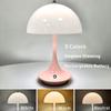 Moderne Nachttischlampe Pilz Tischlampe Schlafzimmer USB wiederaufladbare LED Nachtlicht Zimmer Esstisch dekorative Tischlampe Beleuchtung