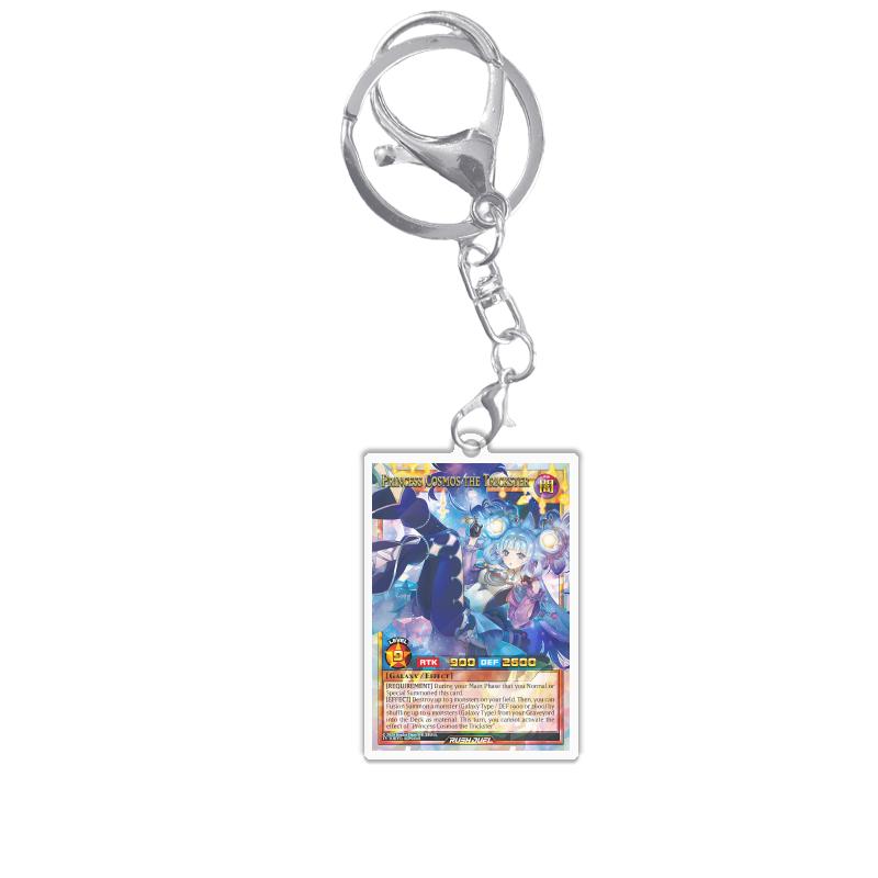 Keychains for Yugioh Rush Duel Rd Princess Cosmos Deathtacle Acrylic Pendant Backpack Ornament Decoration Anime Game Fans Gift