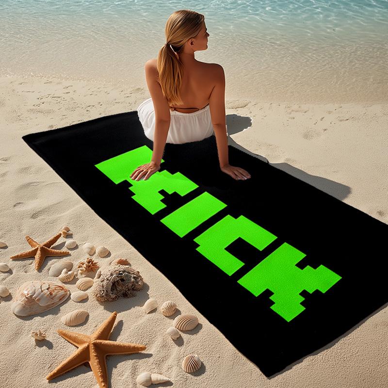 Kick Beach Towel Microfiber Beach Towel Super Soft & Absorbent for Bath, Beach, Travel  Bath Time Accessory, Fan gifts