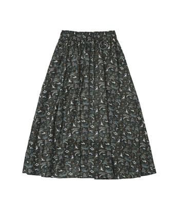 A Nothing Nacre K-Art Long-Skirt (Khaki)