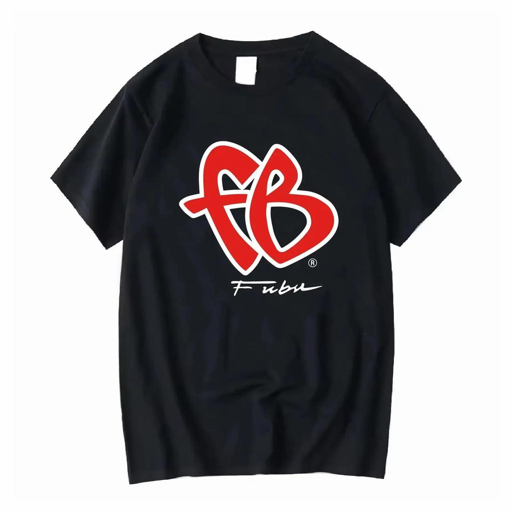Cute Letter FB Printed Pattern Tshirt for Summer Casual Fashion Round Neck Short Sleeved Womens Tshirt