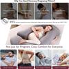 New Detachable Maternity Pillow U Shaped Crystal Velvet Side-Lying Pillow Full Body Pillow