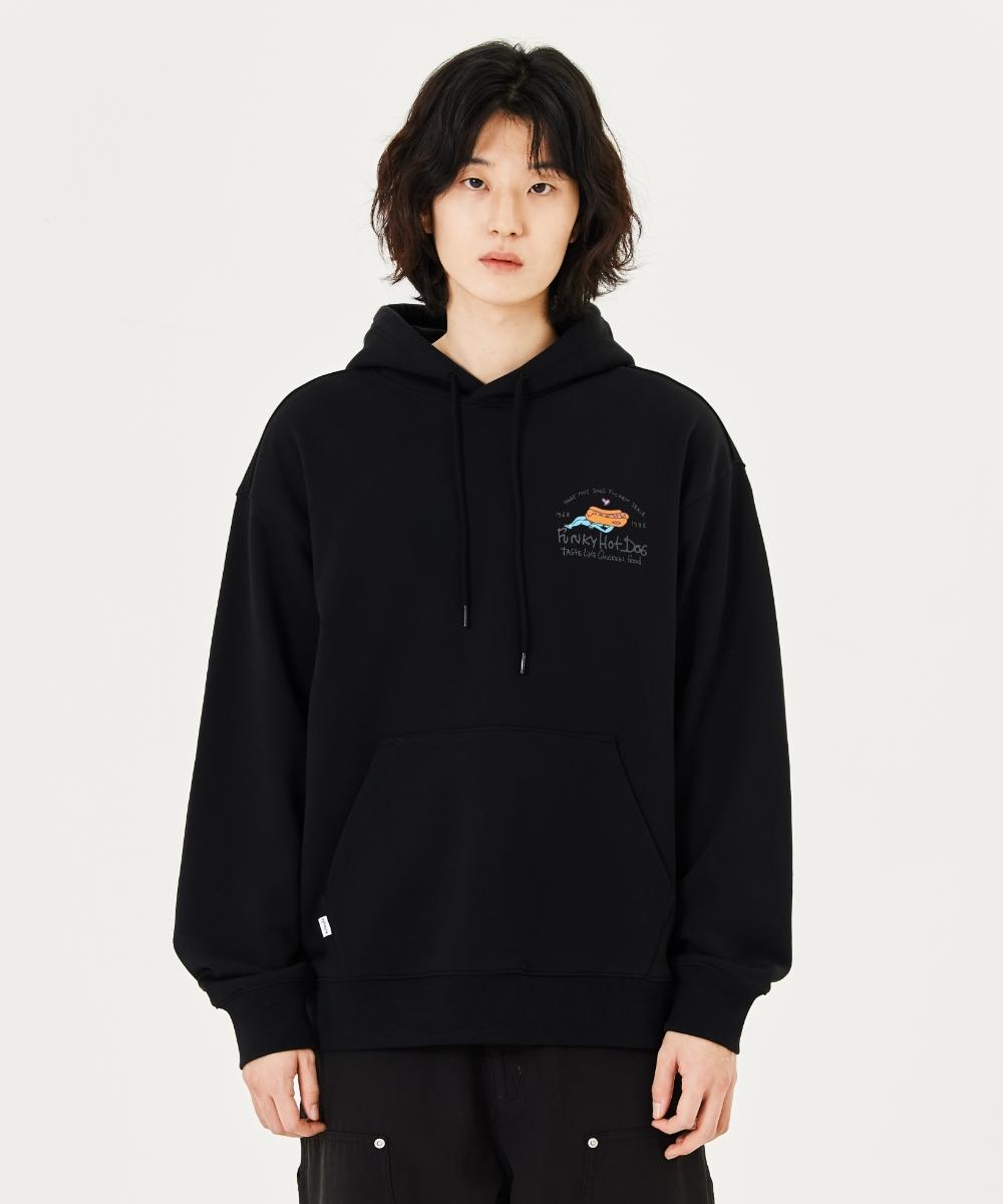 Mark Gonzales Mg Funky Hotdog Graphic Hoodie - Black Black/090