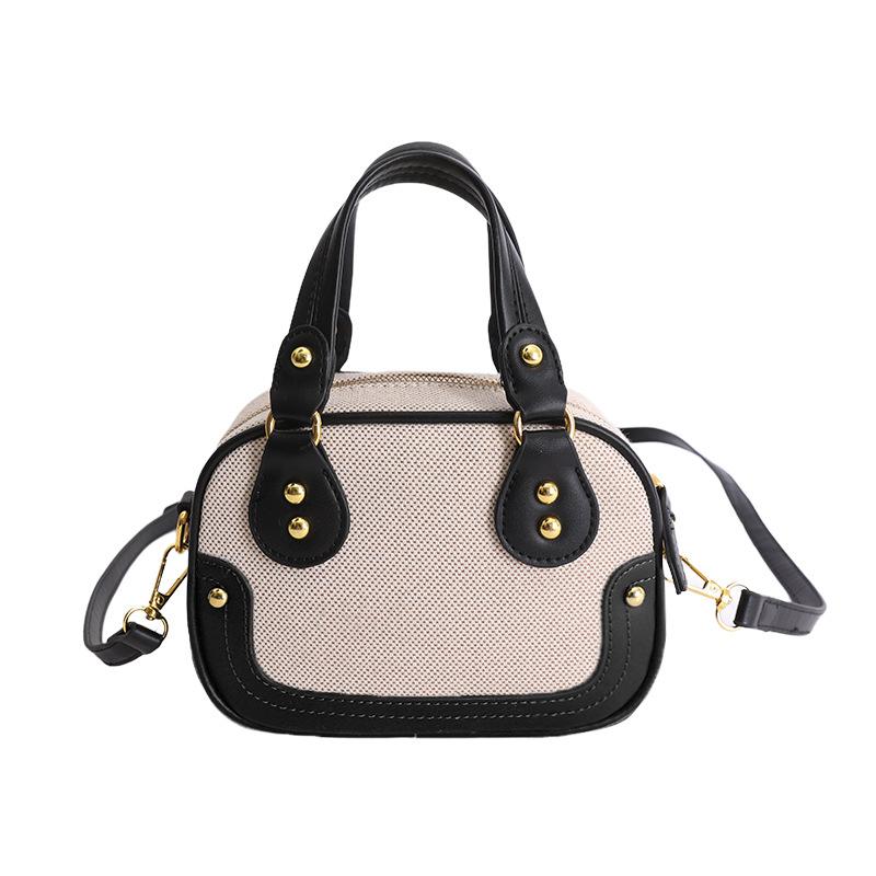 New Korean Style Genuine Leather Top Handle Bag Casual and Simple Shoulder Bag Women Fashionable and Versatile Commuting Bag