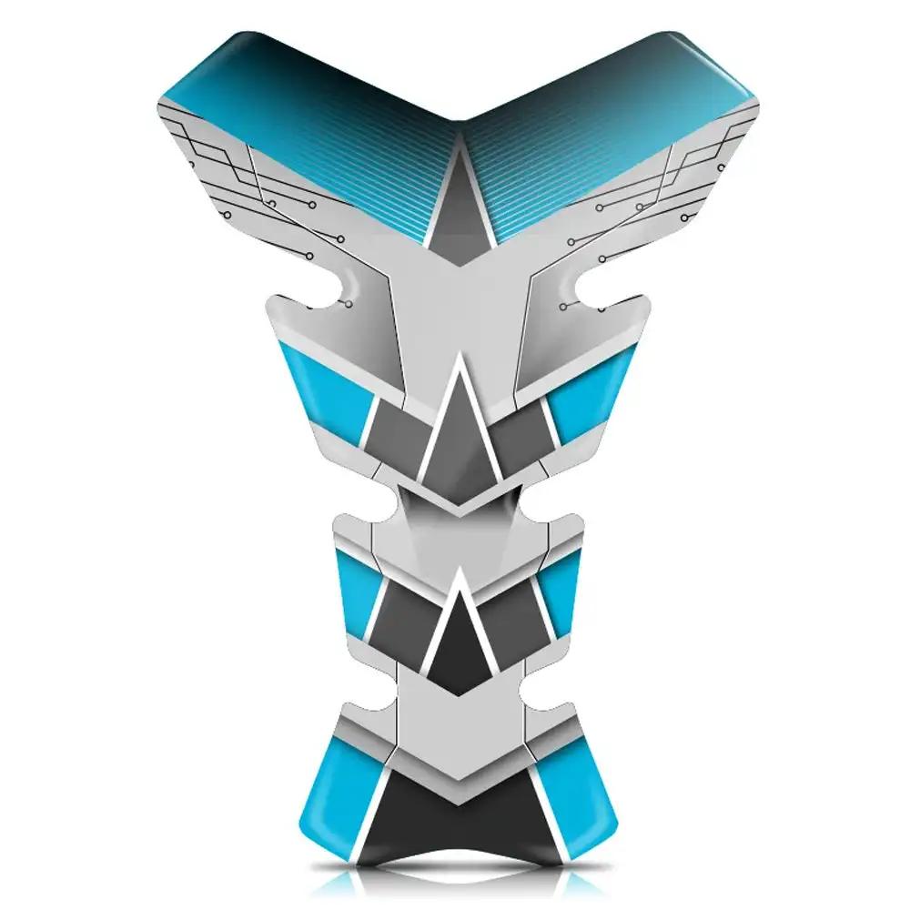 

3D мотоциклетные передние защитные наклейки на топливный бак наклейки на мотоцикл защитные наклейки для Yamaha Kawasaki Benelli Honda Suzuki темно-синий