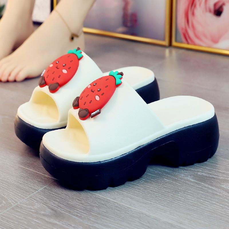 Mode Skor Gummi Tofflor Tofflor Kvinnor Plattform Slides 2025 Massage Sommar Platta Damskor Tofflor Kvinnor Sommar Slides Plattform