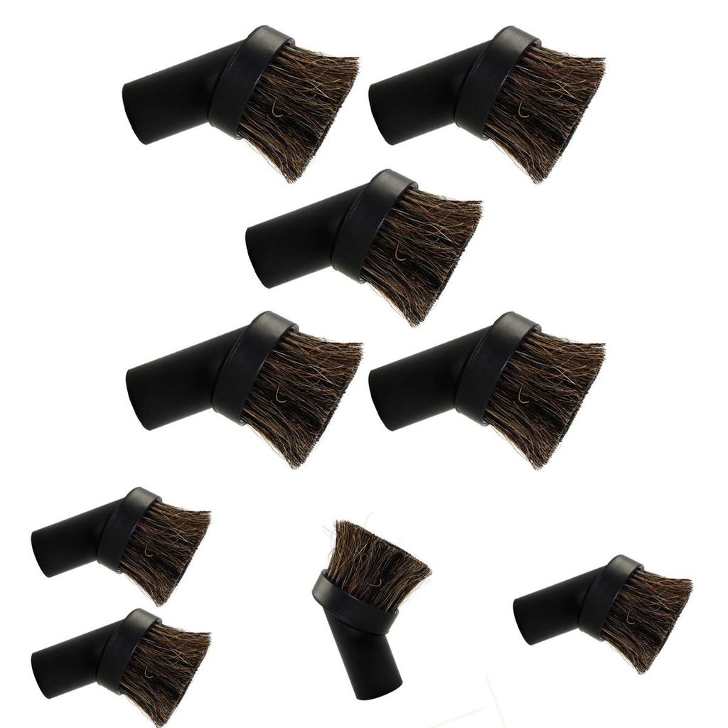 Versatile Vacuum Cleaner Round Soft Bristle Brush For Delicate Surfaces And Floors