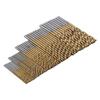 50pcs Titanium Coated Titanium Coated Drill Bits High Speed Steel Drill Bits Wood