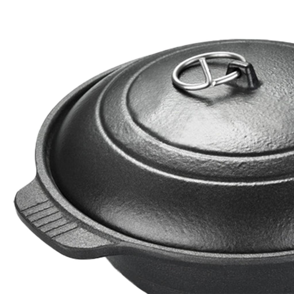Cooking Simmering Pot Cast Iron Stew Universal Easy Clean Reusable Portable Stockpot Soup