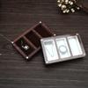 Wedding Wood Rings Jewelry Organizer Box Display Travel for Case Portable Storage Square Shape Box Walnut Necklace Holer