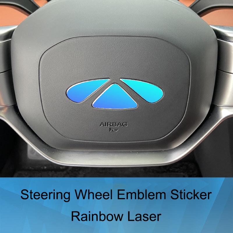 For Chery Fulwin A9L Car Front Lable Sticker Blackened Hood Steering Wheel Emblem Decal Interior Exterior Decoration Accessories