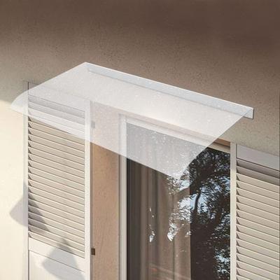 Klare PC Manuelle Fenster Markise Überdachung, 50x100cm Outdoor Regenschutz, 3,5mm Dicke Türschutz Abdeckung für Außenmontage