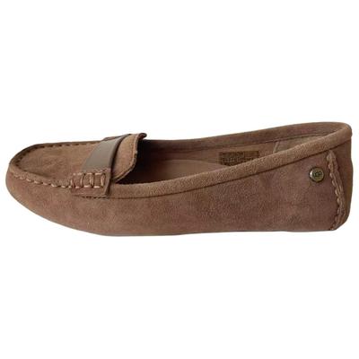 Adrien Mocassins Décontractés en Peau de Mouton à Enfiler Femme Mocassins Marron 1020125-CHE