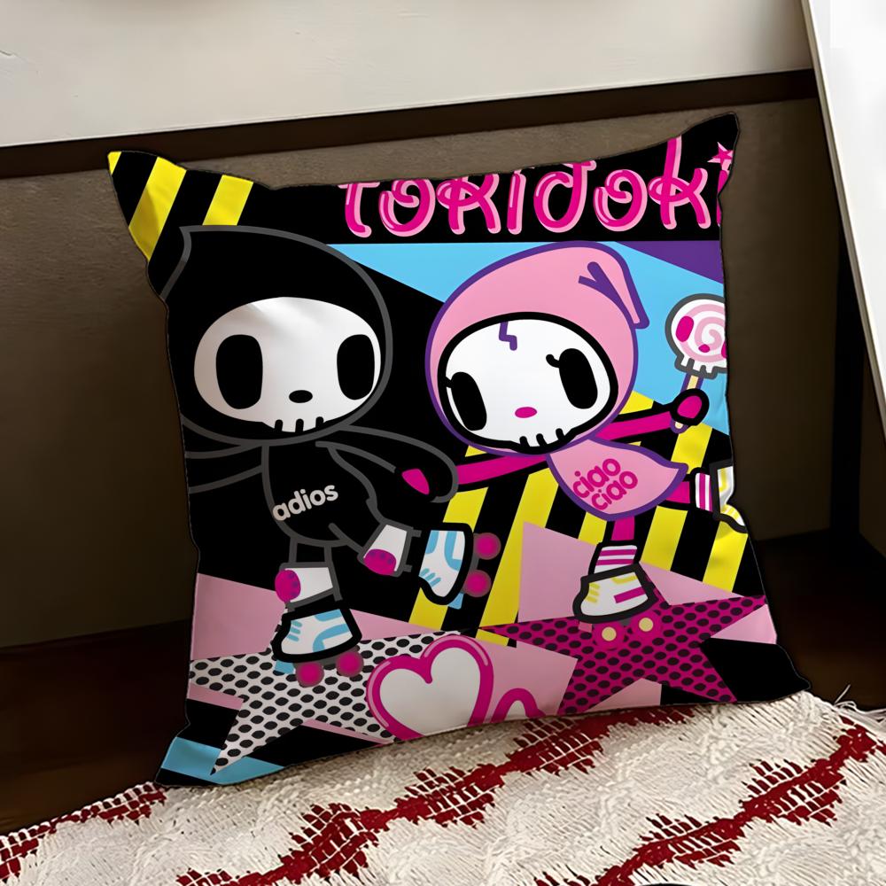 TTokidoki Cushion Cover Reversible Soft Durable Pillow Cover Home  Car MultiScene Use for Daily Comfort